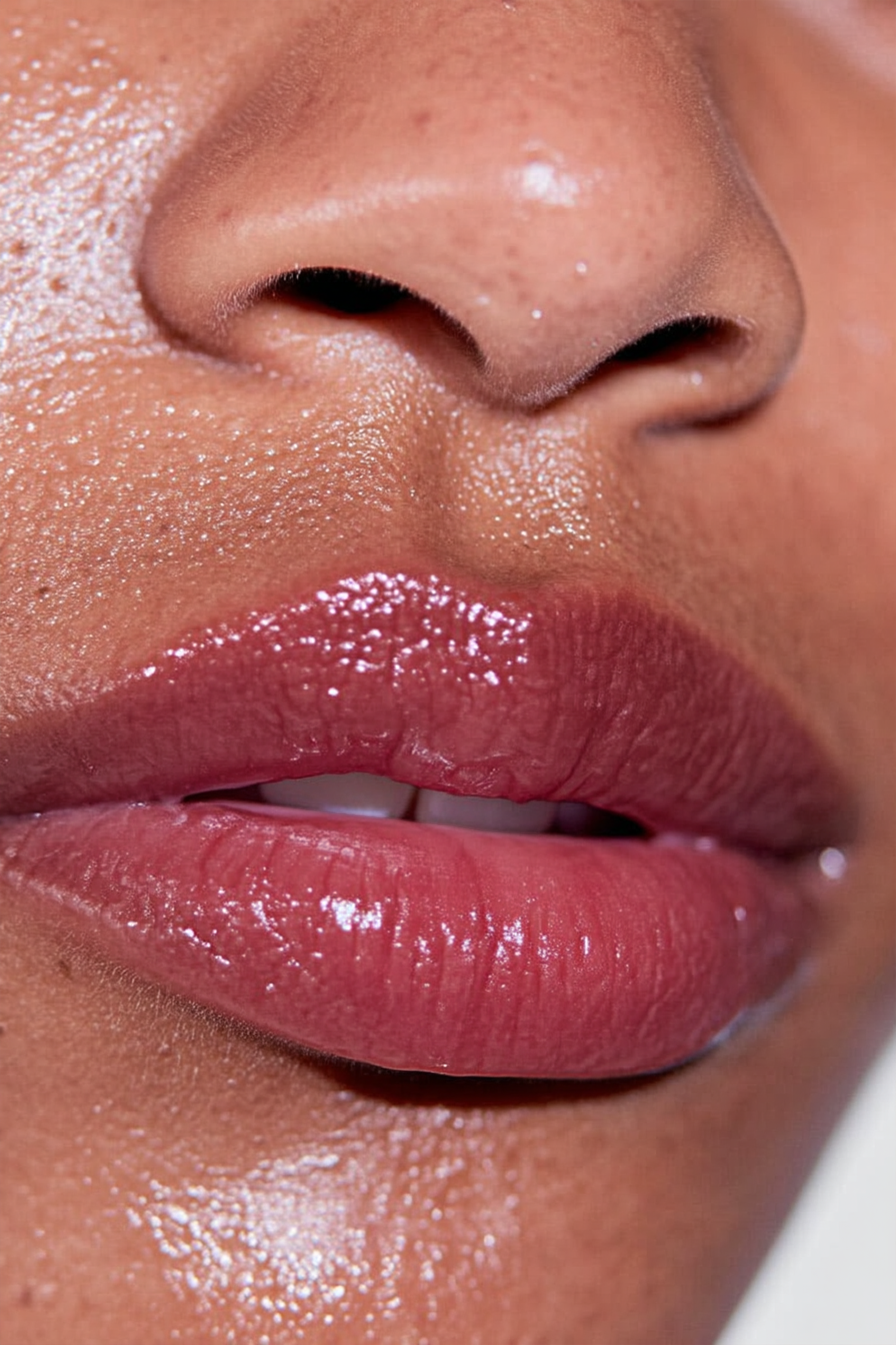 High shine lipstick