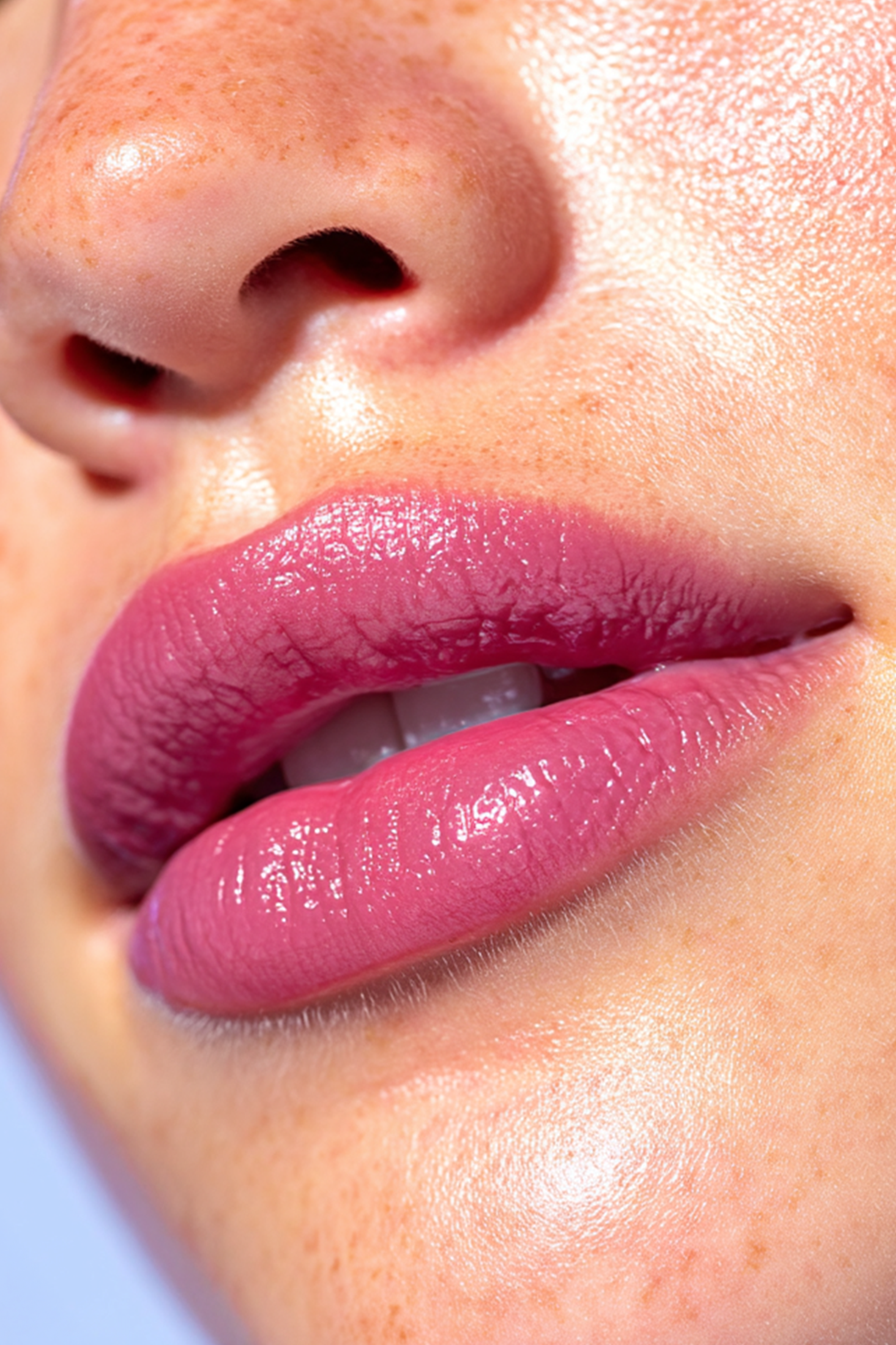 High shine lipstick